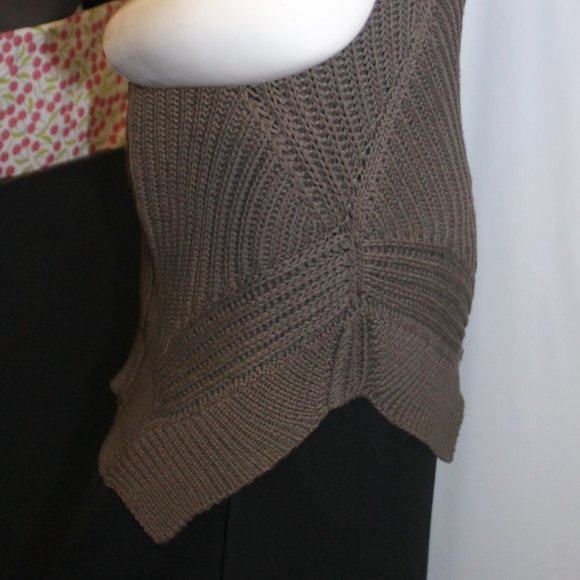 New Alexander Wang Long Zip Front  Cable Knit Chunky Sweater Vest Jacket - Picture 7 of 11